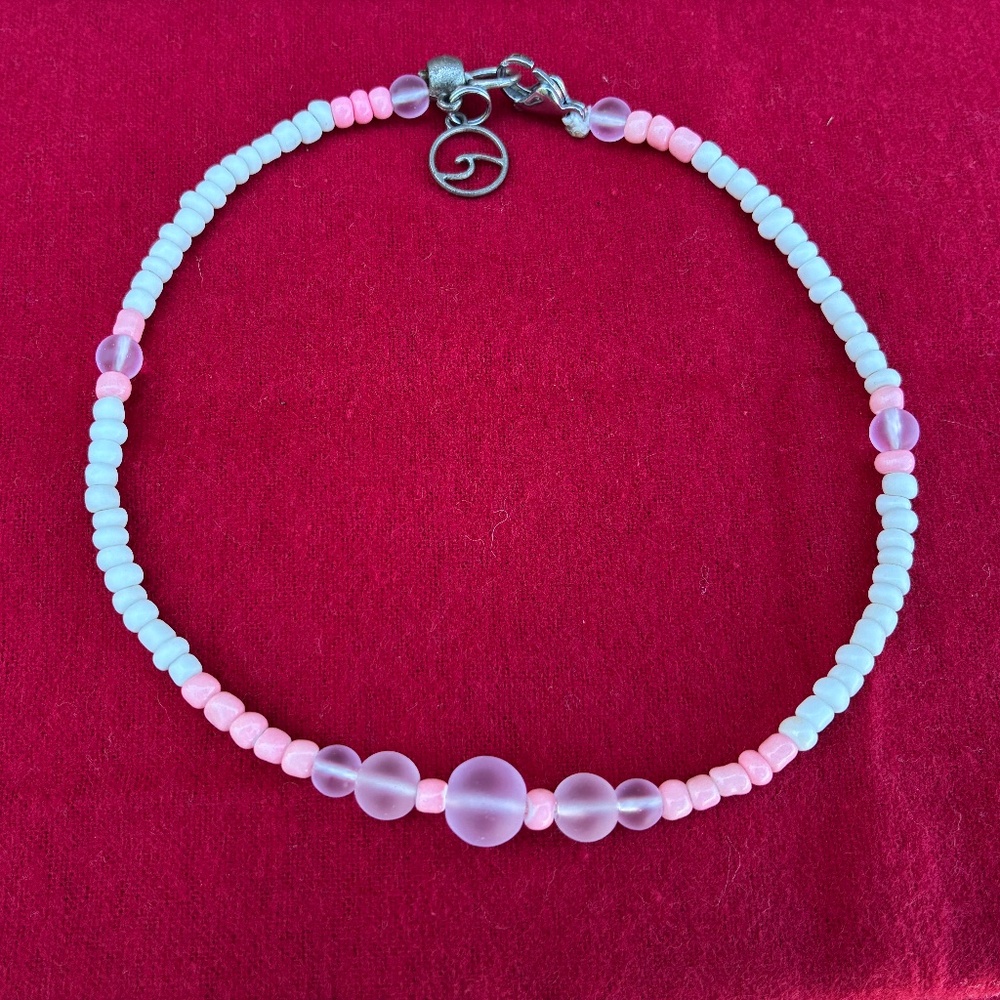 Pink and White Pura Vida Necklace